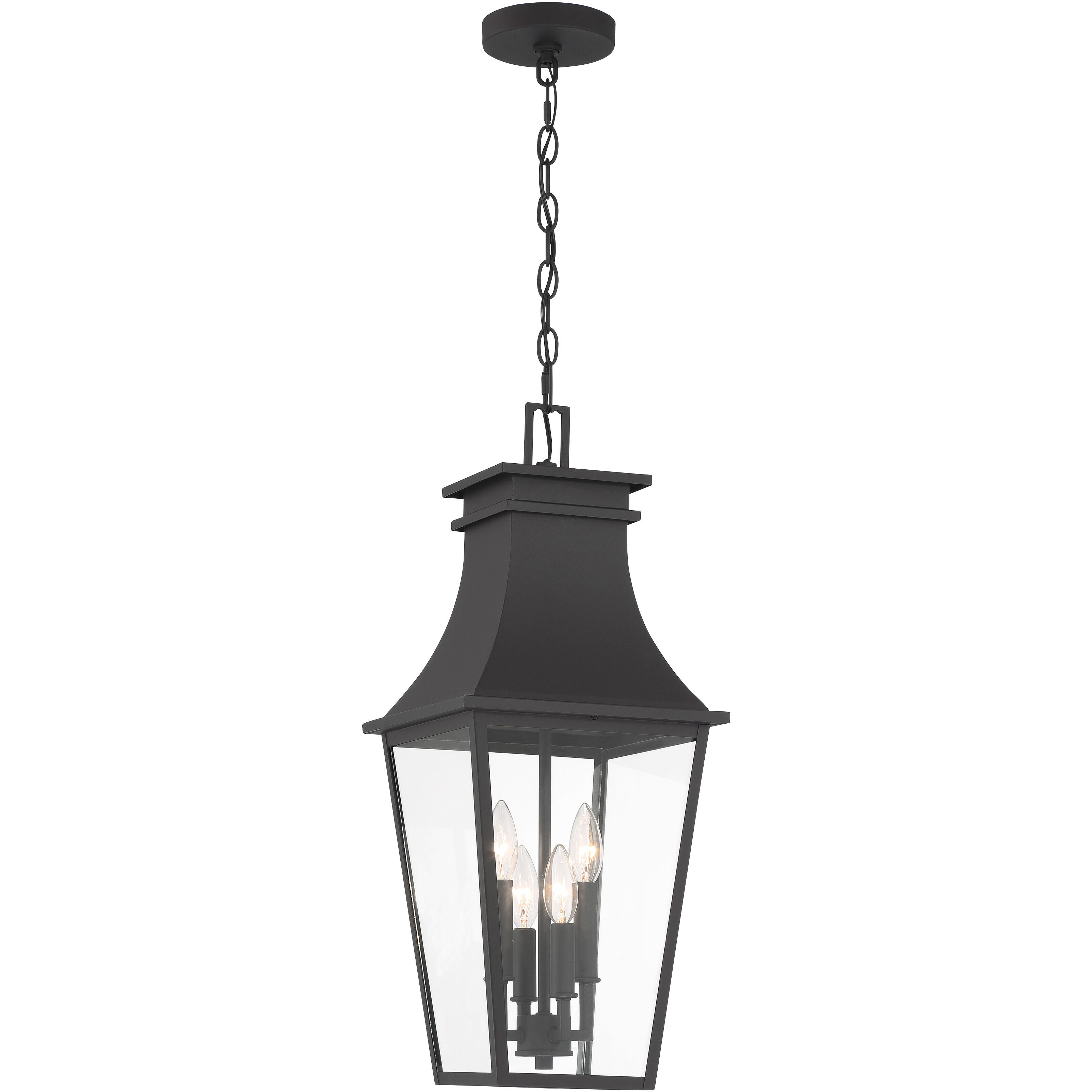 Gloucester 4 Light 10.38 inch Sand Coal Outdoor Chain Hung, The Great Outdoors