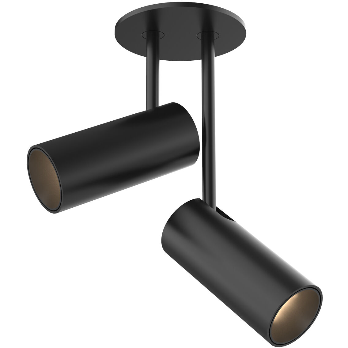 Downey LED 2.38 inch Black Semi-Flush Mount Ceiling Light