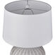 Brinley 29 inch 150.00 watt White with Pewter Table Lamp Portable Light