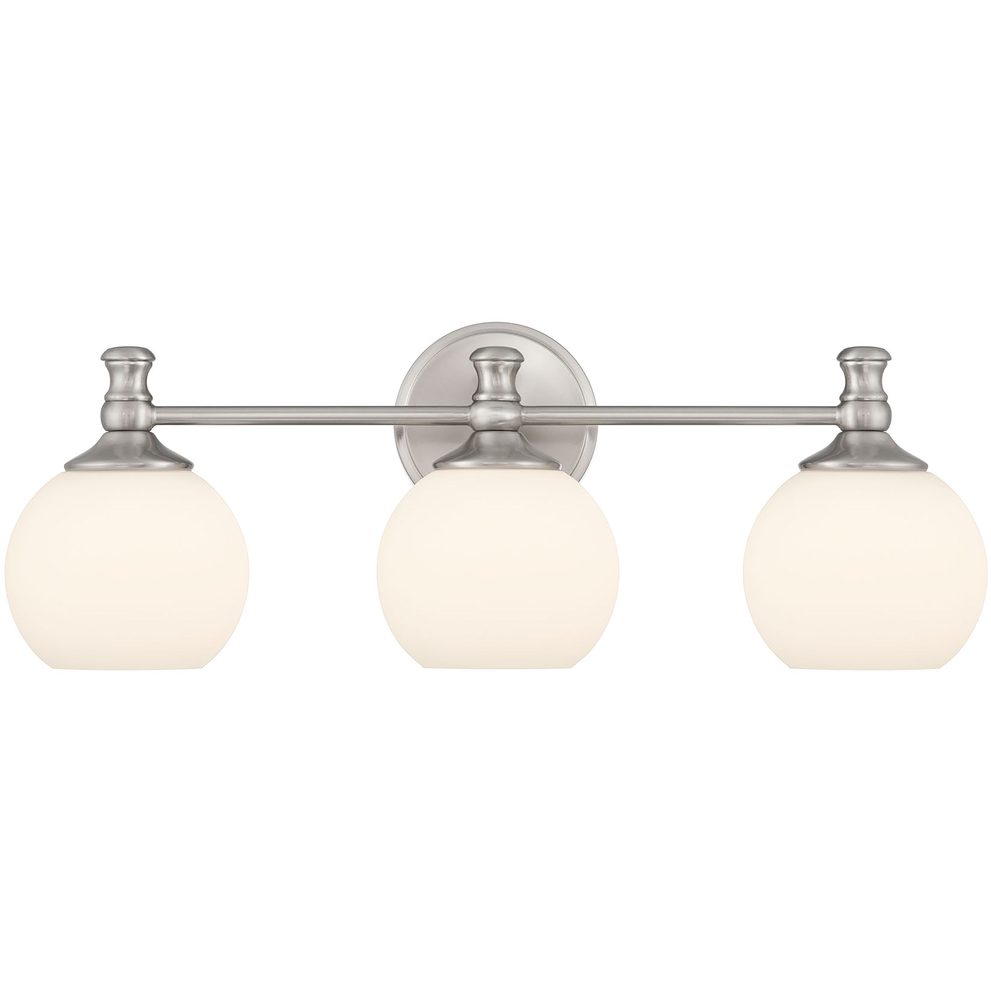 Orlisse 3 Light 23.5 inch Brushed Nickel Bathroom Vanity Light Wall Light