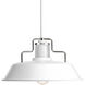 Archives 1 Light 14 inch White Pendant Ceiling Light