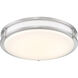 EnviroLite LED 12 inch Brushed Nickel Smart Flush Mount Ceiling Light