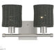 Weavington 2 Light 14 inch Brushed Nickel Vanity Wall Sconce Wall Light
