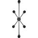 Shea 6 Light 34 inch Black Chandelier Ceiling Light