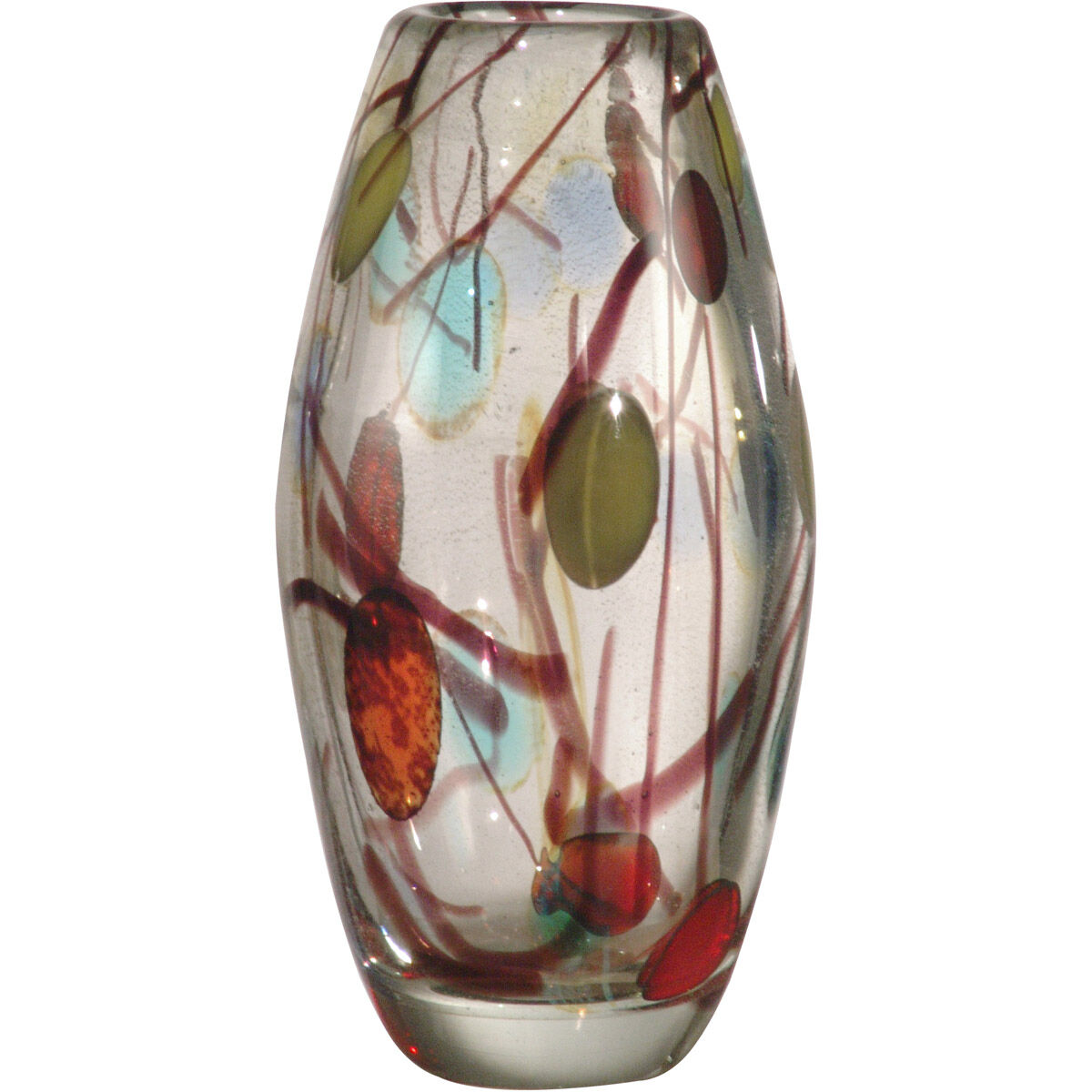 Evelyn 9 X 5 inch Hand Blown Art Glass Vase