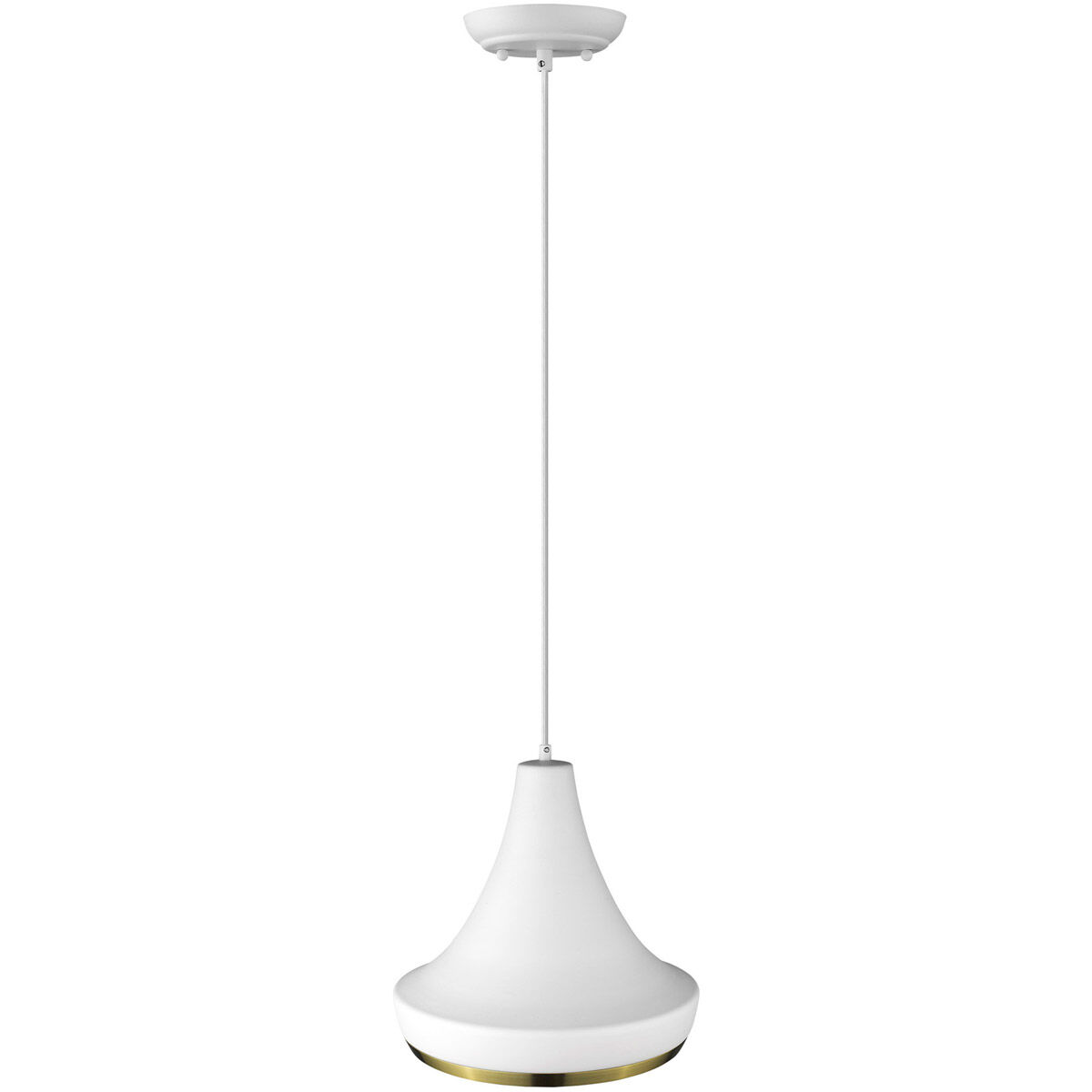 Tholos 1 Light 14 inch White Pendant Ceiling Light