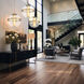 Divinely LED 20.5 inch Celeste Brass Pendant Ceiling Light