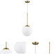 Solea 1 Light 10 inch Antique Brass Pendant Ceiling Light
