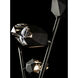 Chrysalis 74.4 inch 5 watt Ink Floor Lamp Portable Light in Black Crystal