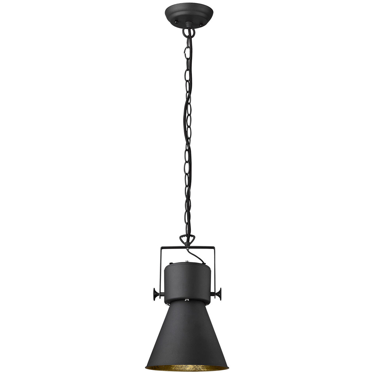 Crew 1 Light 17 inch Matte Black Pendant Ceiling Light
