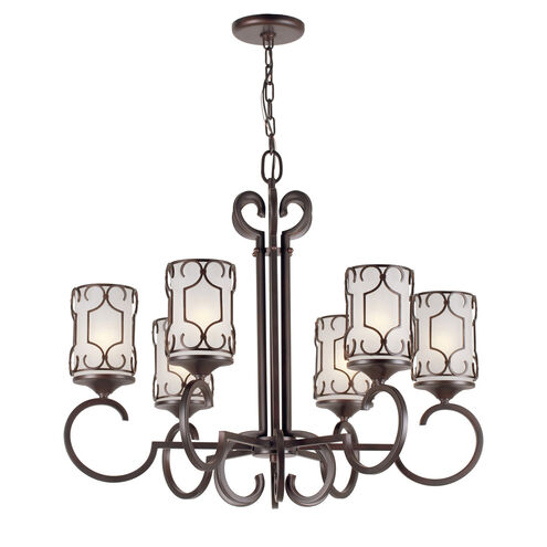 Signature 6 Light 29 inch Antique Bronze Chandelier Ceiling Light