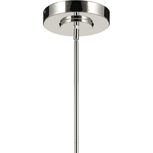 Riven LED 8 inch Polished Nickel Chandelier Linear Ceiling Light