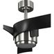 Insigna 60 inch Brushed Nickel with Matte Black Blades Ceiling Fan