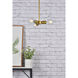 Reyes 3 Light 7.5 inch Brass Pendant Ceiling Light