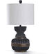 Malta 31 inch 150.00 watt White Table Lamp Portable Light