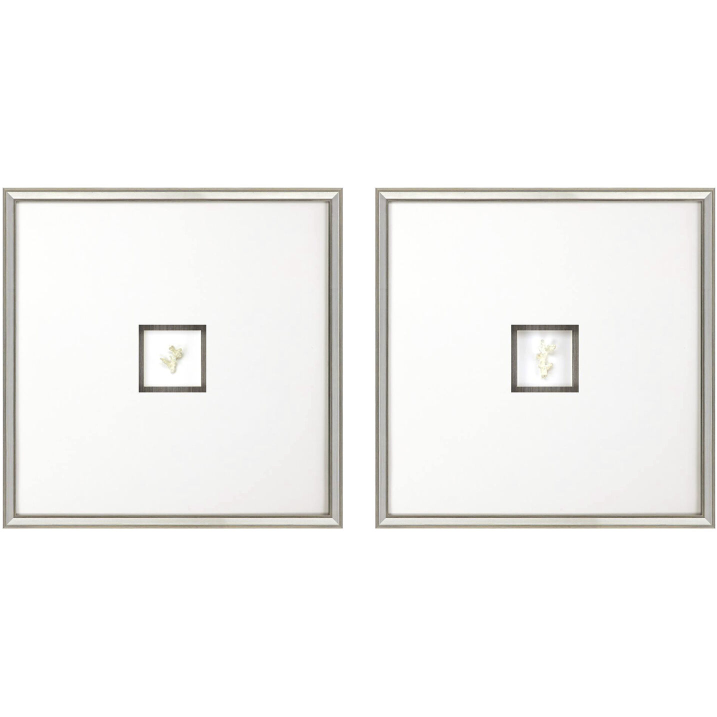 Coral White and Neutral Framed Art, The Studio