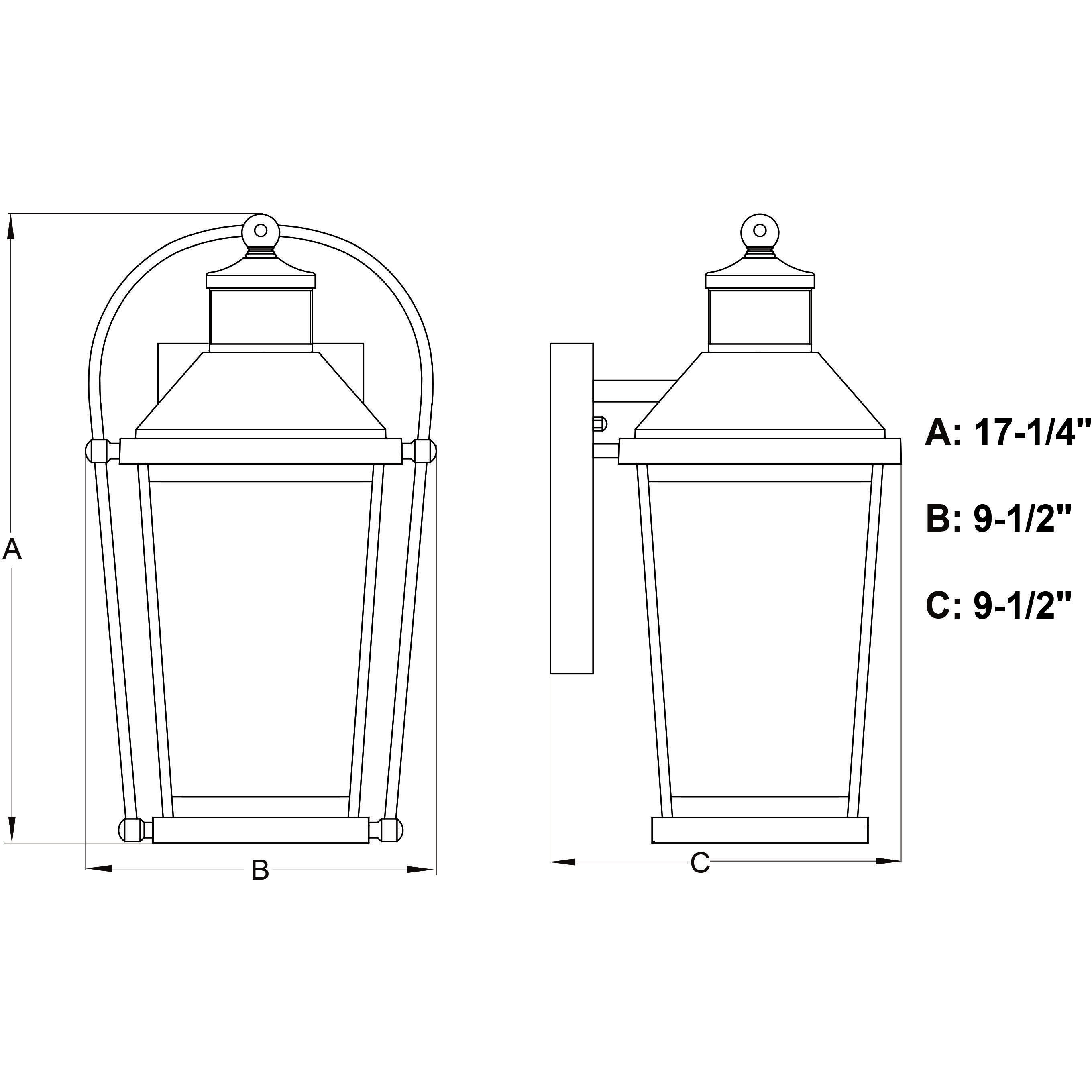 Lexington Textured Black Outdoor Motion Sensor in 2