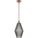 Ballston Cascade LED 8 inch Antique Copper Mini Pendant Ceiling Light