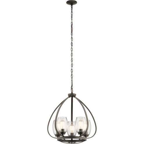 Tuscany 5 Light 22 inch Olde Bronze Chandelier 1 Tier Small Ceiling Light, Small