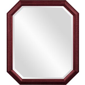 Virginia 36 X 30 inch Burgundy Mirror