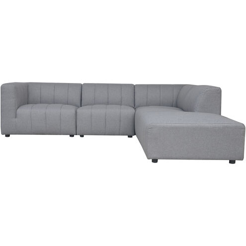 Lyric Dream Grey Modular Sectional, Right