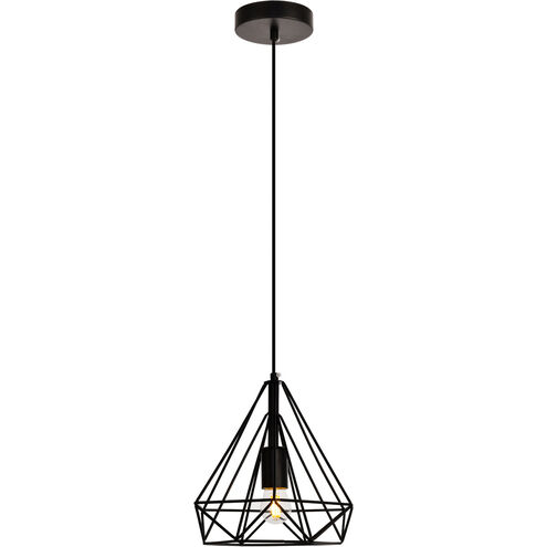 Jago 1 Light 10 inch Black Pendant Ceiling Light