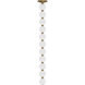 Sean Lavin Perle LED 2.8 inch Natural Brass Line-Voltage Pendant Ceiling Light in 2700K, Remote