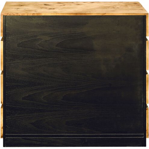 Bromo Natural Burl with Black Chest