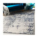 Lagom 87 X 63 inch Navy/Pale Blue/Charcoal/Light Gray/Ivory Rugs, Rectangle