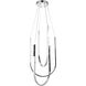 Pacari LED 16 inch Polished Chrome Statement Pendant Ceiling Light