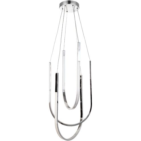 Pacari LED 16 inch Polished Chrome Statement Pendant Ceiling Light