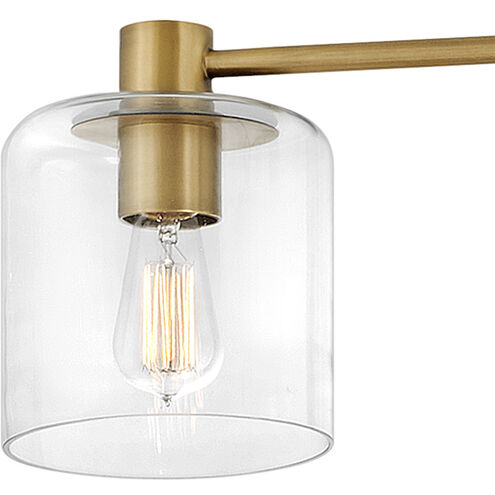 Axel 7 Light 58.75 inch Heritage Brass Indoor Semi-Flush Mount Ceiling Light