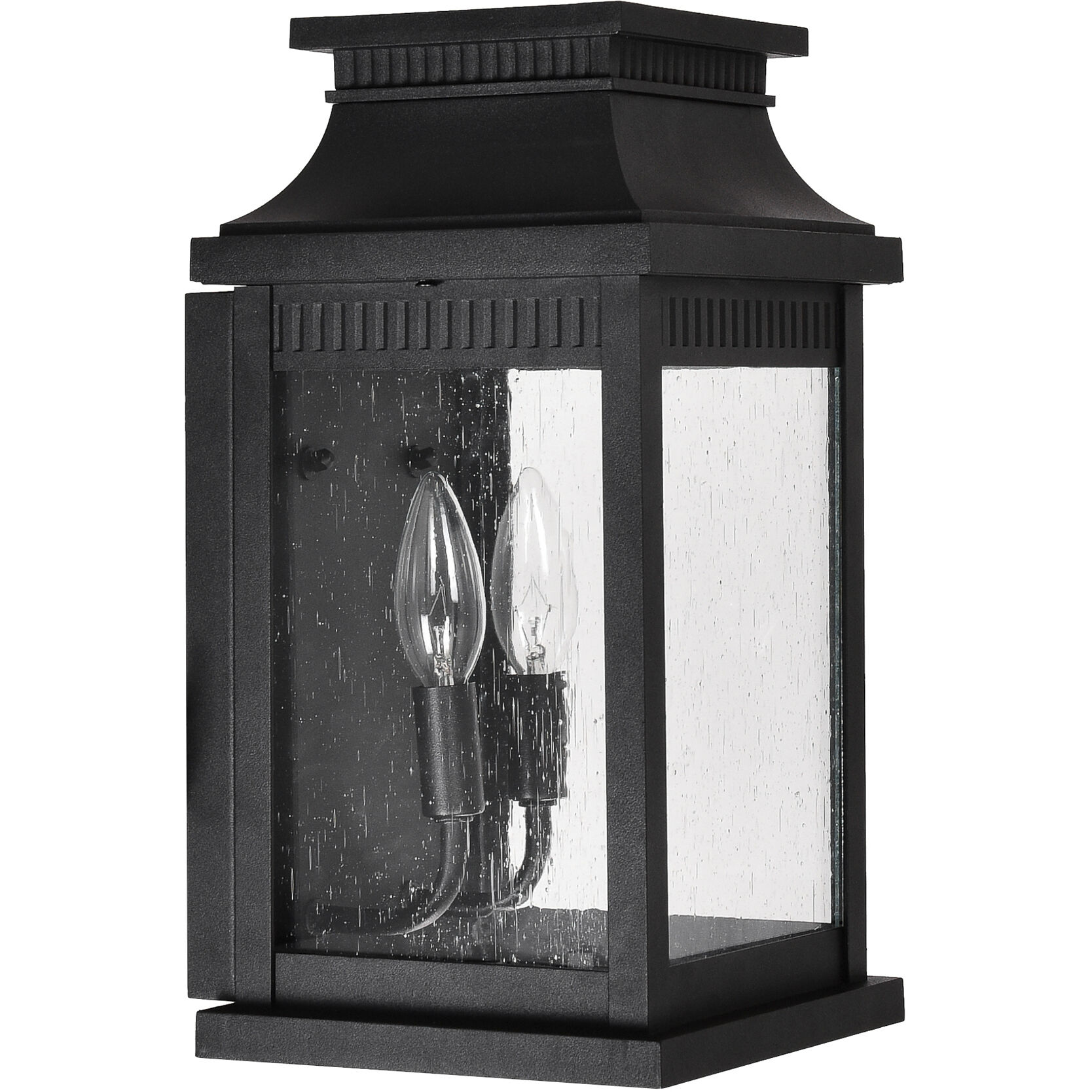 Milford 2 Light 14 inch Black Outdoor Wall Light