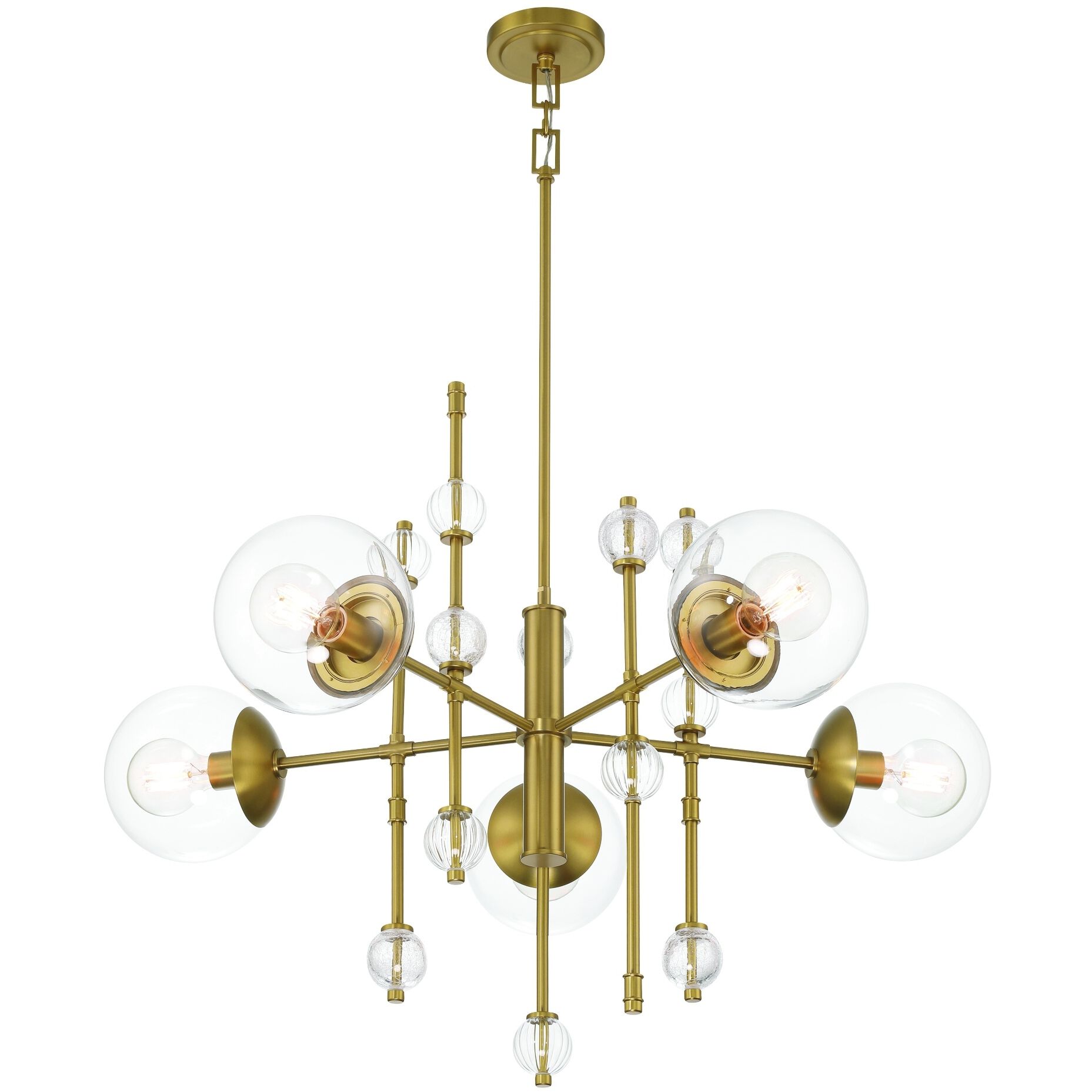 Traiton 5 Light 36 inch Gold Chandelier Ceiling Light