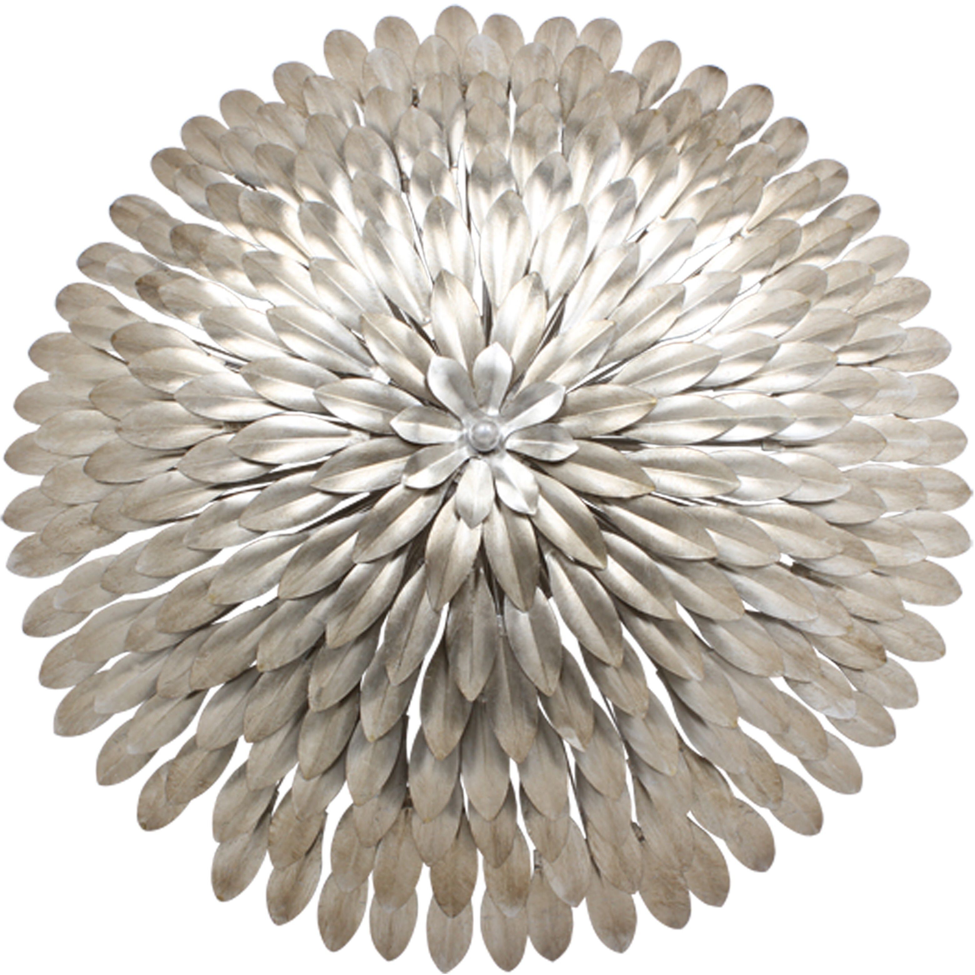 Broche 6 Light 24 inch Antique Silver Semi Flush Ceiling Light