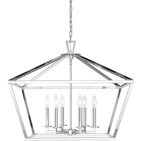 Townsend 6 Light 26 inch Polished Nickel Pendant Ceiling Light, Essentials