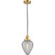 Franklin Restoration Geneseo 1 Light 7 inch Satin Gold Mini Pendant Ceiling Light