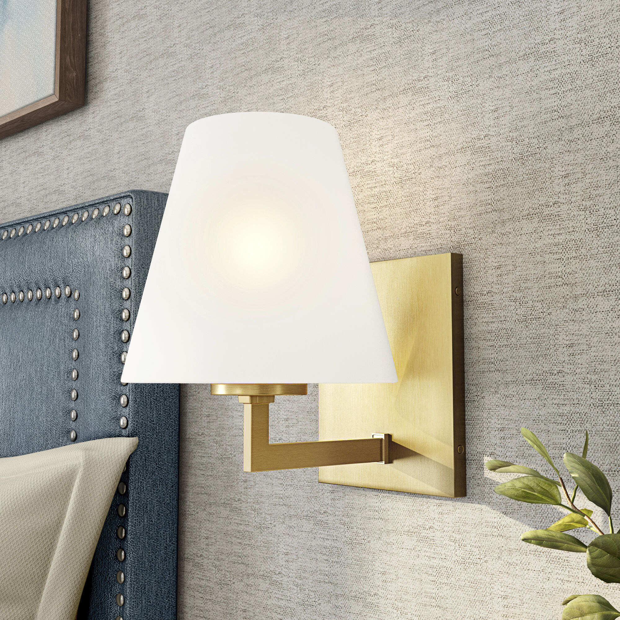 Palmyra 1 Light 7 inch Brushed Gold Wall Sconce Wall Light