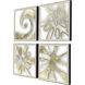 Splash of Gold Metallic Framed Art, The Studio