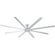 Hydra 120 inch Titanium Downrod Ceiling Fan in 2700K