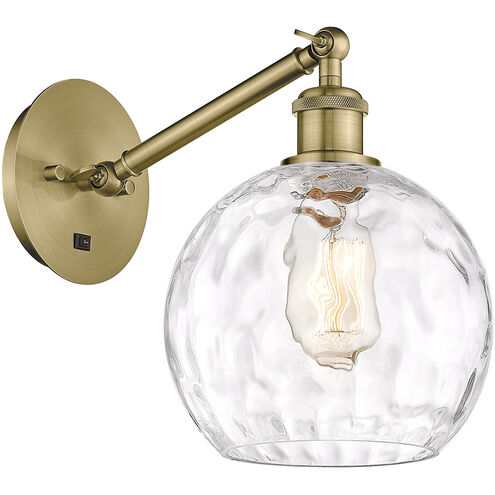 Ballston Athens Water Glass LED 8 inch Antique Brass Sconce Wall Light