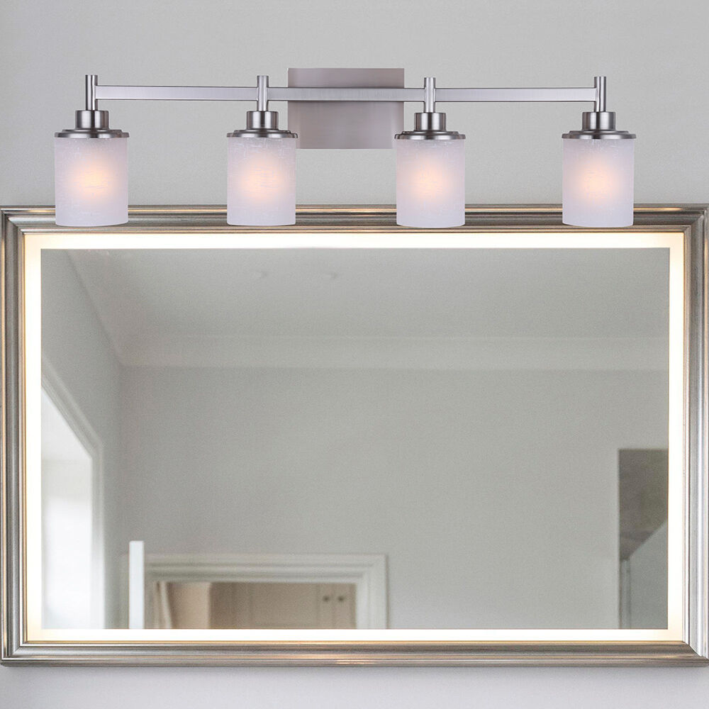 Madison 4 Light 30 inch Brushed Nickel Vanity Light Wall Light