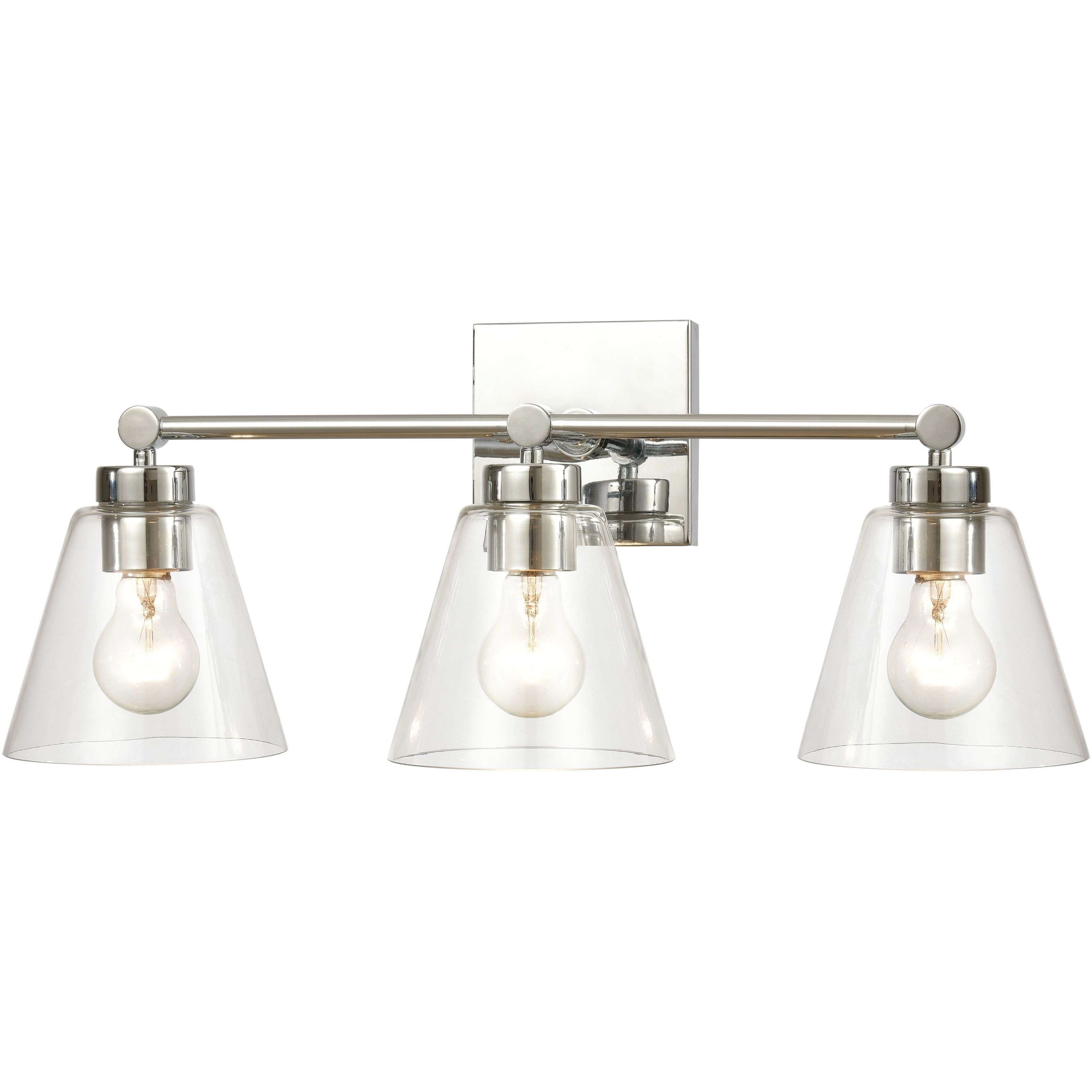 East Point 3 Light 24 inch Polished Chrome Vanity Light Wall Light