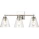 East Point 3 Light 24 inch Polished Chrome Vanity Light Wall Light