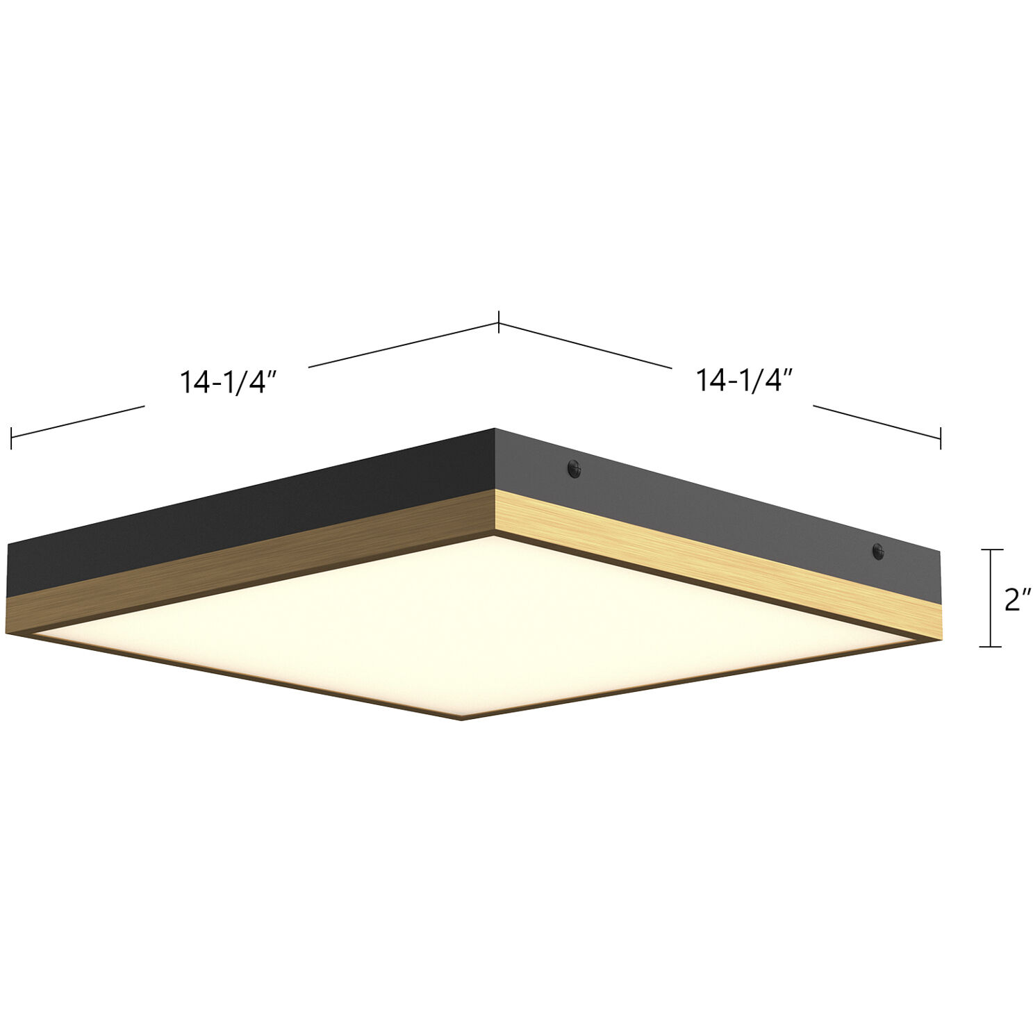 Alora Mood Sydney LED 14.25 inch Aged Gold/Matte Black Flush Mount Ceiling Light