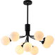 Canada 9 Light 24 inch Black Chandelier Ceiling Light