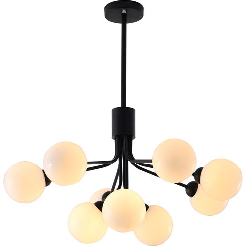 Canada 9 Light 24 inch Black Chandelier Ceiling Light