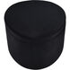Linder 17.25 inch Black Storage Ottoman
