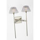 Waterford Blaze Tail Sconce Wall Light in Polished Nickel
