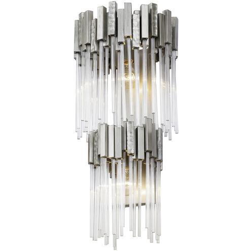 Matrix Sconce Wall Light in Rainy Night